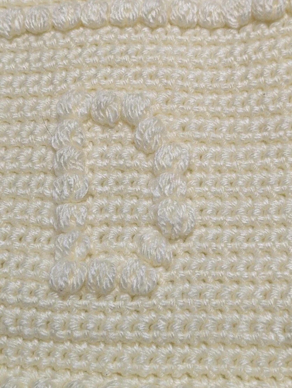 Handmade Crochet Alphabet Baby Blanket